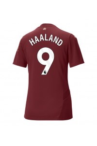 Manchester City Erling Haaland #9 Voetbaltruitje 3e tenue Dames 2024-25 Korte Mouw